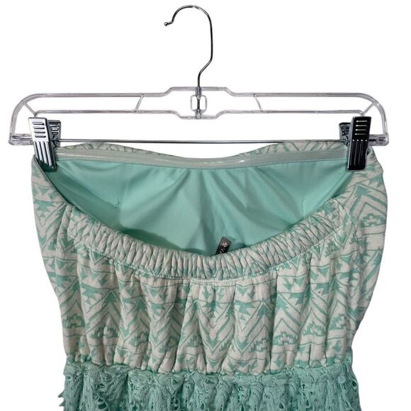 New with tags Y2k Vanity mint small Strapless Dress - Picture 5 of 12